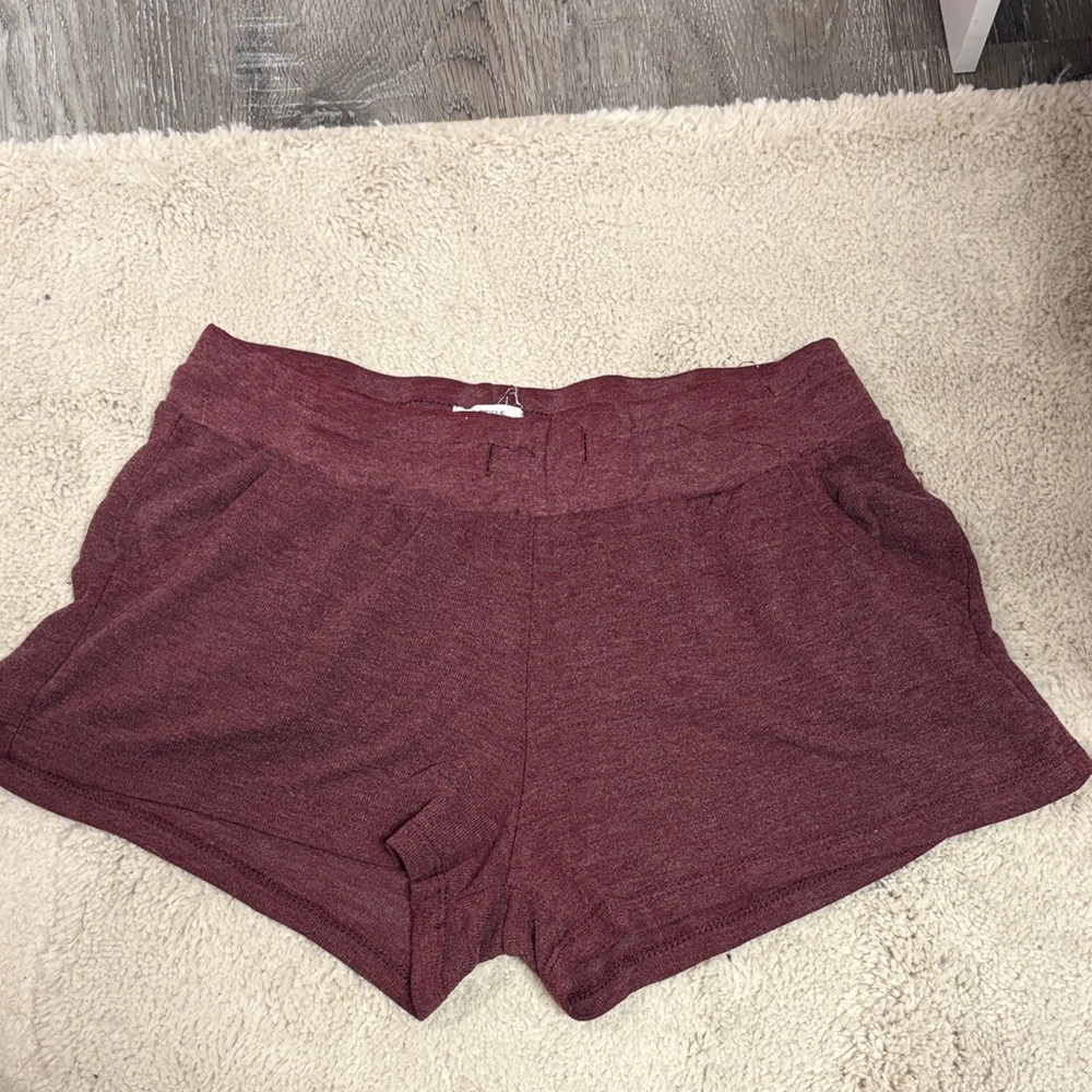 Ardene Burgundy Knit Lounge Shorts